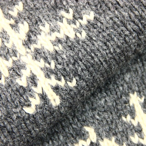 Vtg J Crew Oarsman 100% Wool Chunky Knit Sweater - Picture 5 of 6